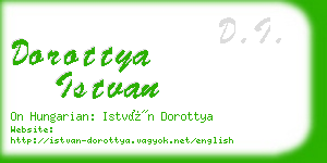 dorottya istvan business card